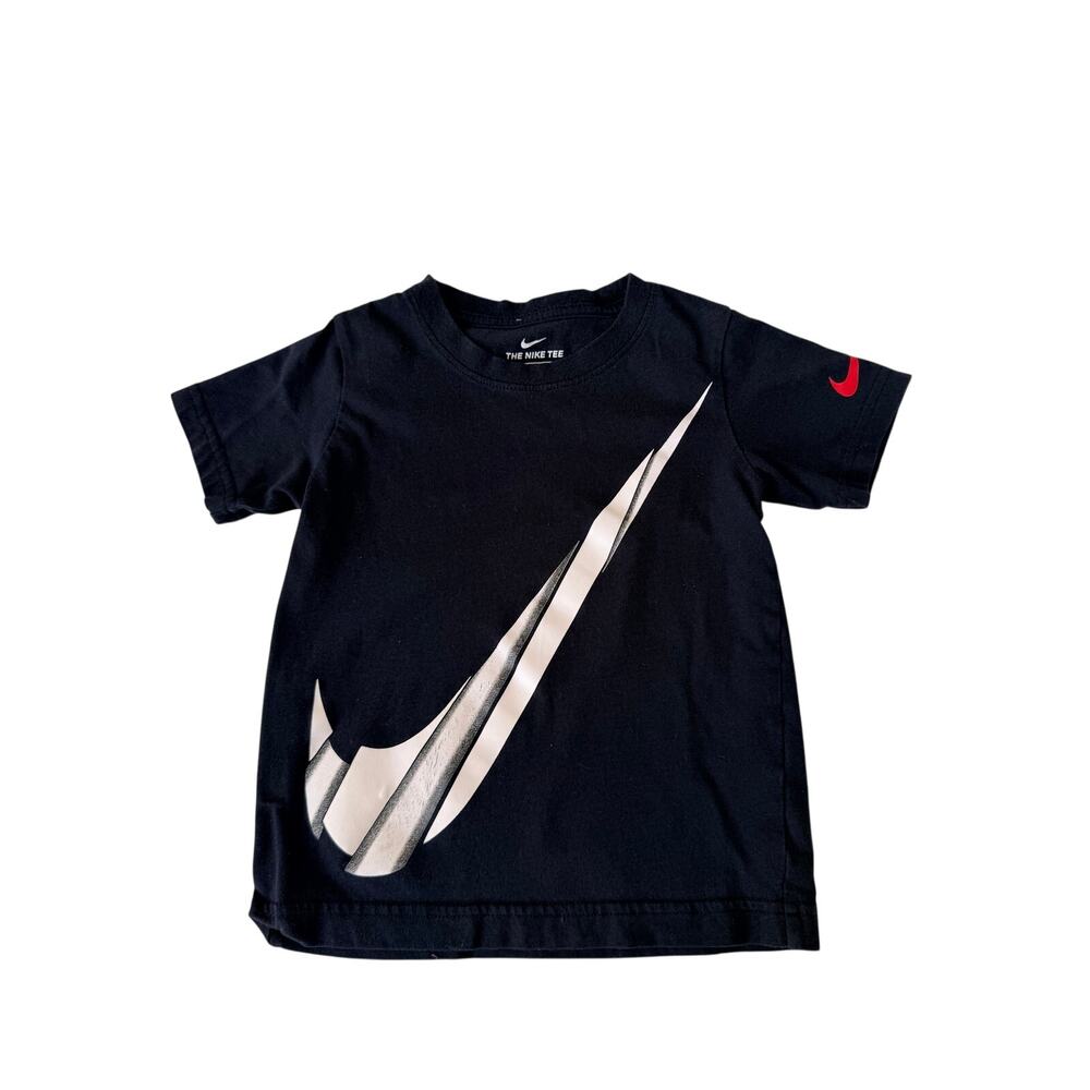 Nike Black Swoosh Graphic Short Sleeve T-Shirt